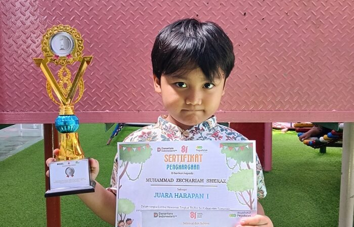 Siswa PAUD Yaa Bunayya Raih Juara Lomba Mewarnai